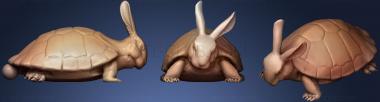 3D мадэль Заяц-черепаха (STL)
